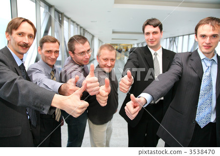 businessteam with fingers OK businessteam with fingers OK 3538470