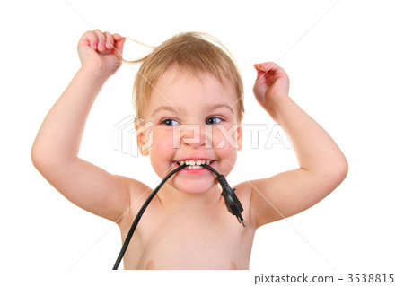 baby with plug 3538815