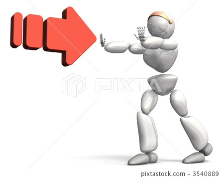 3DCG illustration of resistance 3540889