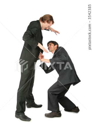 One businessman frightens another 3542385