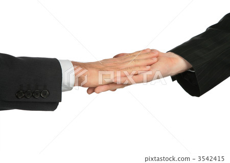 Two hands, which are touched by palms Two hands, which are touched by palms 3542415
