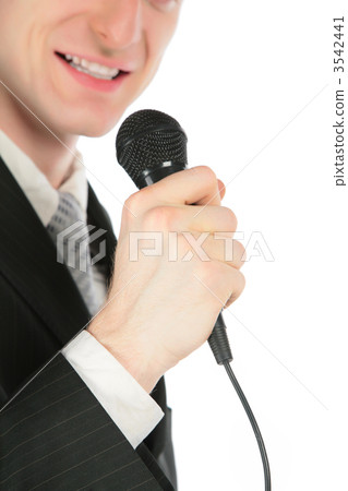 Man with microphone Man with microphone 3542441