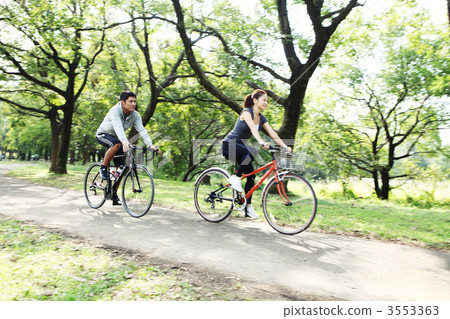 騎自行車 夫婦 情侶 3553363