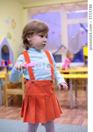 Little girl in kindergarten 3553786