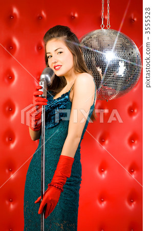 Young woman singer Young woman singer 3555528