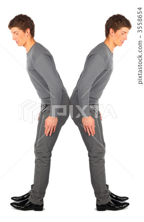 young man represent  letter w 3558654