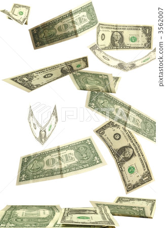 dollars fall isolated on white background 3562007