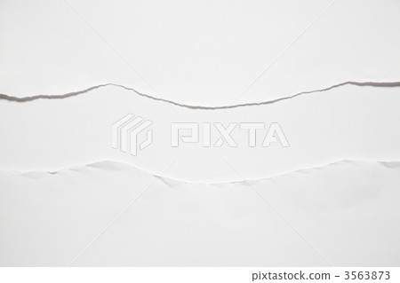 the torn sheet of paper against the white background 3563873