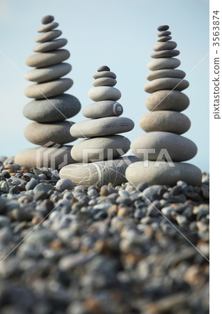 zen stones against sky zen stones against sky 3563874