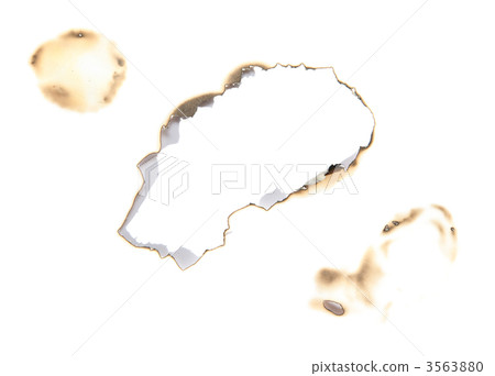 flame hole on paper 3563880