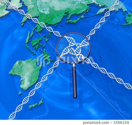用放大鏡觀察世界的DNA 3566159