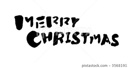 calligraphy writing, merry christma, alphabet letter 3568191