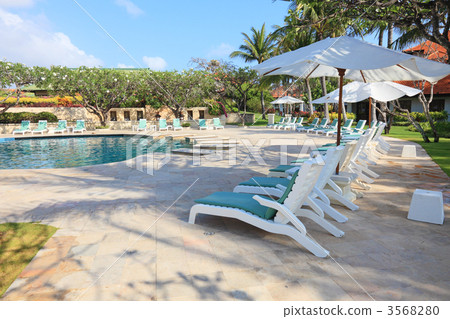 The resort hotel's poolside The resort hotel's poolside 3568280