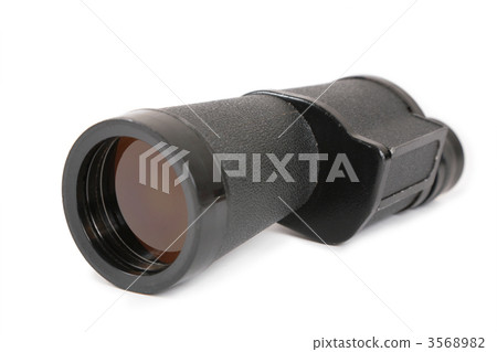 old monocular isolated on white 3568982