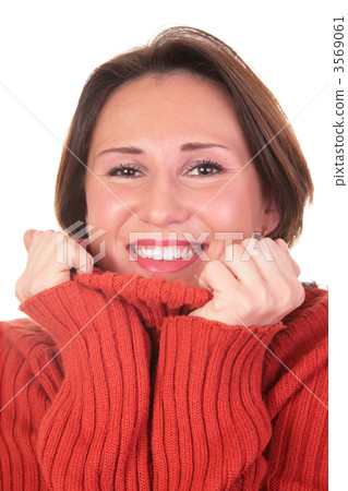 portrait of girl in red sweater 2 3569061