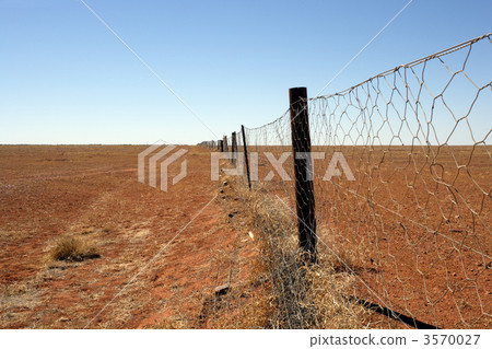 Australian outback Dingo fence 3570027