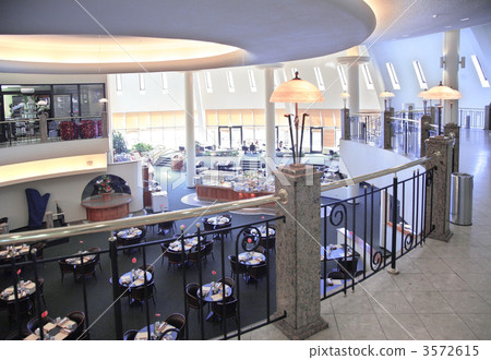 interior cafe from balcony interior cafe from balcony 3572615