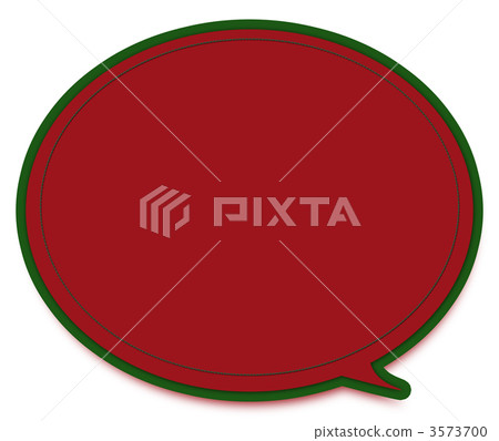 Red and green stitch callout - Stock Illustration [3573700] - PIXTA