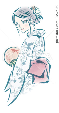 A woman in a yukata 3574089