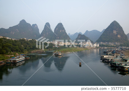 Riji rock formations in Yangshuo 3577710