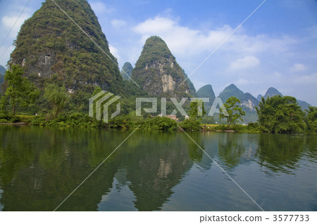 Sight seeing Yongong River in Yangshuo 3577733