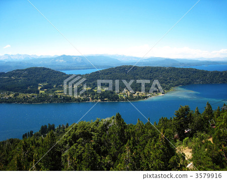 lake, mountain range, latin america 3579916