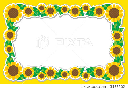 Sunflower decorative frame 3582502