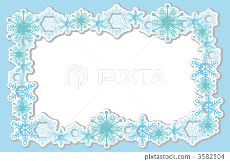 Snow Crystal Decorative Frame 3582504