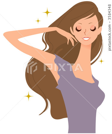 頭髮乾淨的女人（優雅） 3584348