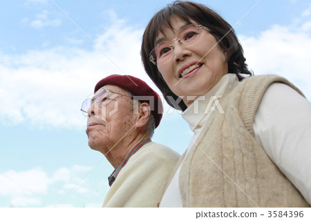 senior, silver, couple 3584396