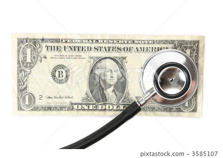 Phonendoscope and dollar 3585107
