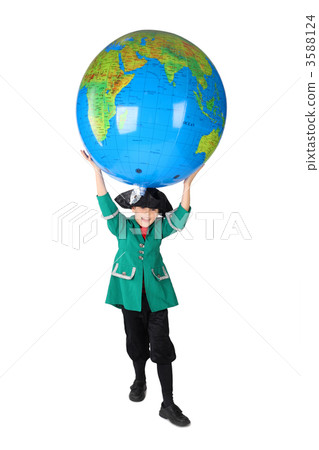 little boy in historical dress with opened mouth holding big inf little boy in historical dress with opened mouth holding big inf 3588124