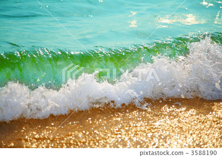 Wave on sand 3588190