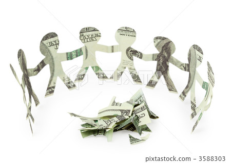 dollars little people cutouts dance in half ring around cut off 3588303