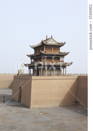 嘉峪關Sekijo的Gwanghwamun和Gwanghwamun 嘉峪關Sekijo的Gwanghwamun和Gwanghwamun 3588901