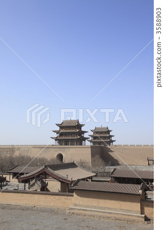 嘉峪關Sekijo的Shogun Shogun和北京塔和嘉峪關塔 嘉峪關Sekijo的Shogun Shogun和北京塔和嘉峪關塔 3588903