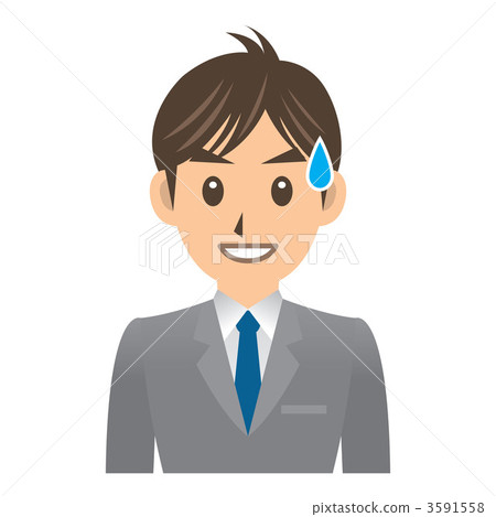 商人面部表情3苦澀的微笑 商人面部表情3苦澀的微笑 3591558