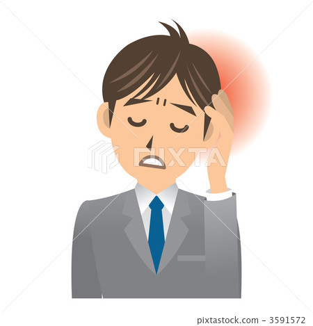 Businessman A illness headache Businessman A illness headache 3591572