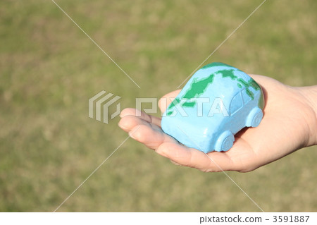 earth image, eco car image, electric car image 3591887