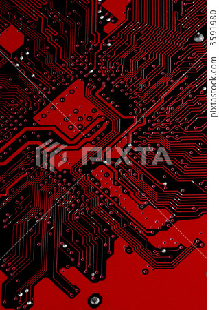 Print pattern on the back of the motherboard board 3591980