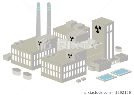 核電站的例證 核電站的例證 3592136