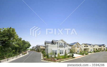 Families in residential areas Families in residential areas 3594286