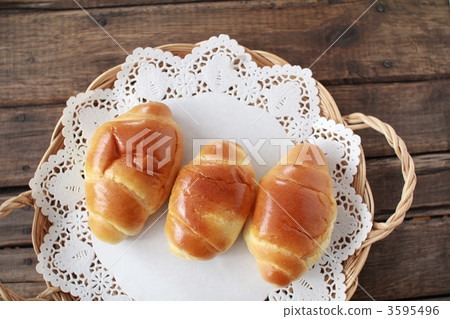 Handmade irregular butter rolls Handmade bread 3595496