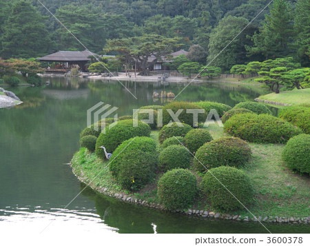 ritsurin park, pond, lagoon 3600378