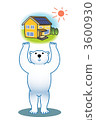 Polar bear and solar power generation 3600930