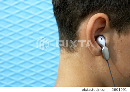 close up head-phones on teen 3601991