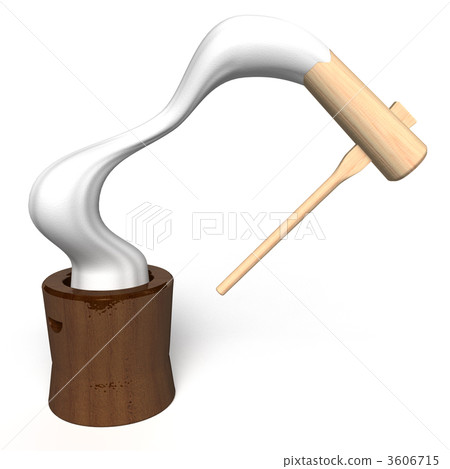 mortar, pounding mochi, pestle 3606715