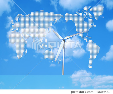 Windmill / wind power in the world 3609380