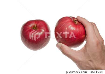 A hand picking an apple A hand picking an apple 3611530