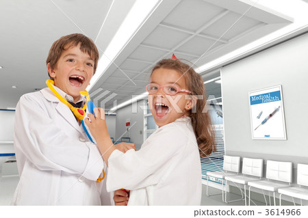 Kid doctors at the hospital 3614966